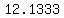 12.1333