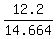 12.2%2F14.664