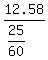 12.58%2F%2825%2F60%29