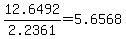 12.6492%2F2.2361+=+5.6568