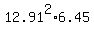 12.91%5E2%2A6.45