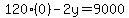 120%280%29-2y=9000