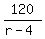120%2F%28r-4%29