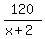120%2F%28x%2B2%29