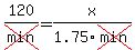 120%2Fcross%28min%29=x%2F1.75cross%28min%29