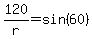 120%2Fr=sin%2860%29