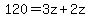 120=3z%2B2z