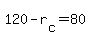 120+-+r%5Bc%5D+=+80