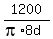 1200%2F%28pi%2A8d%29