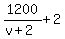 1200%2F%28v%2B2%29+%2B+2