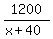 1200%2F%28x%2B40%29