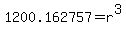 1200.162757=r%5E3