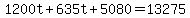 1200t+%2B+635t+%2B+5080++=+13275