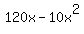 120x+-+10x%5E2