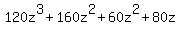 120z%5E3+%2B160z%5E2%2B60z%5E2%2B80z