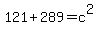 121%2B289=c%5E2