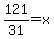 121%2F31=x