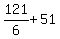 121%2F6+%2B+51