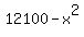 12100+-+x%5E2