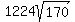 1224sqrt%28170%29