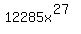 12285x%5E%2827%29
