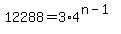 12288=3%2A4%5E%28n-1%29