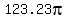 123.23pi