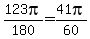 123pi%2F180=41pi%2F60