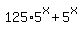125%2A5%5Ex+%2B+5%5Ex