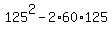 125%5E2-2%2A60%2A125