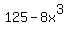 125-8x%5E3