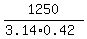 1250%2F%283.14%2A0.42%29
