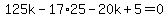 125k-17%2A25-20k%2B5=0