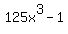 125x%5E3-1