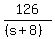 126%2F%28%28s%2B8%29%29