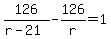 126%2F%28r-21%29-126%2Fr=1