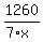1260%2F%287%2Ax%29
