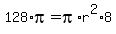 128%2Api=pi%2Ar%5E2%2A8