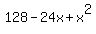 128+-+24x+%2B+x%5E2
