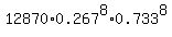12870%2A0.267%5E8%2A0.733%5E8
