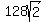 128sqrt%282%29