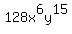 128x%5E6y%5E15