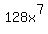 128x%5E7