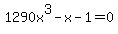 1290x%5E3-x-1=0