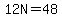 12N=48