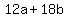 12a%2B18b
