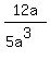 12a%2F%285a%5E3%29+