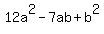 12a%5E2-7ab%2Bb%5E2