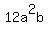 12a%5E2b