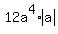 12a%5E4%2Aabs%28a%29